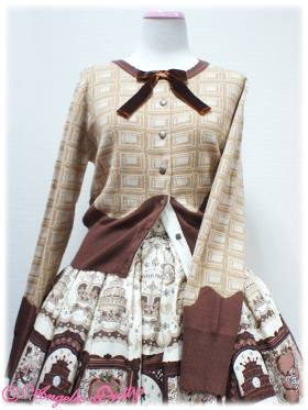 angelic pretty melty royal chocolate knitted cardigan