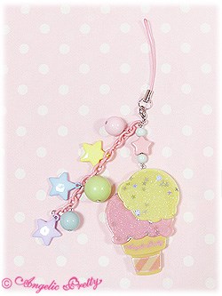 angelic pretty milky planet phone strap