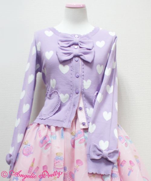 angelic pretty tokimeki heart knit cardigan