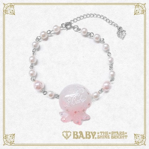 btssb marine island jellyfish bracelet - pink - 2018