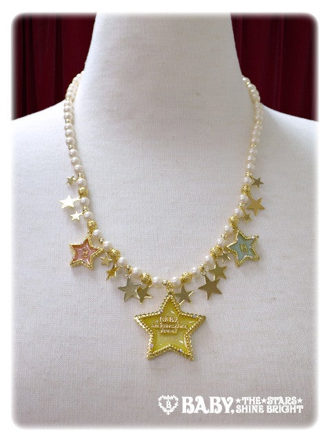 btssb celestial harmonia twinkle star necklace - multi - 2015