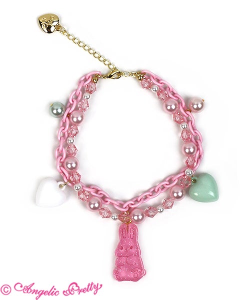 angelic pretty gummy bunny bracelet - pink - 2019