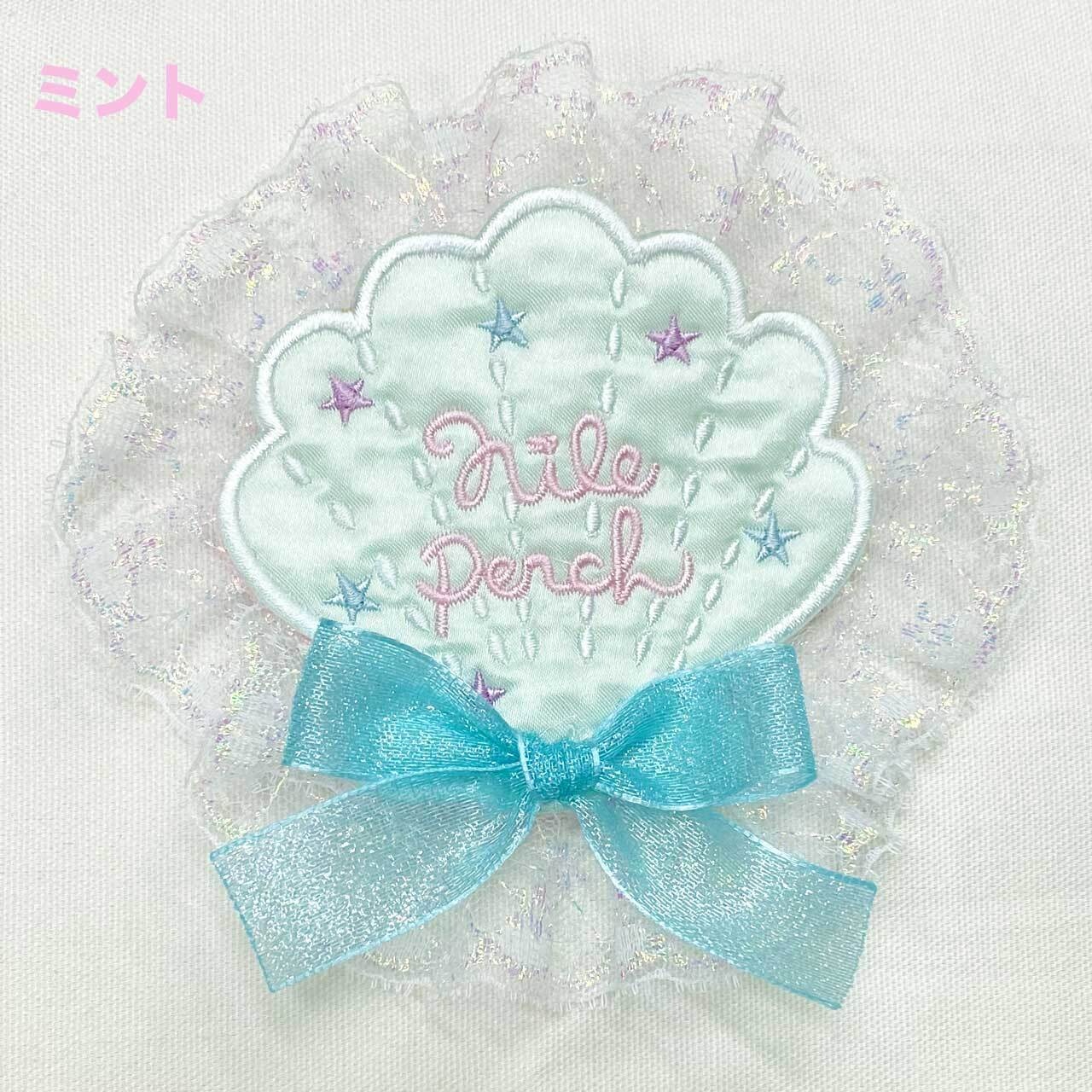 angelic pretty logo heart charm wrist cuffs - mint - 2010