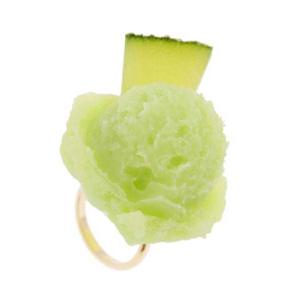 q-pot creamy honedew melon sherbet ring - green - 2016