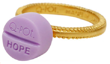 q-pot hope tablet ring - lavender