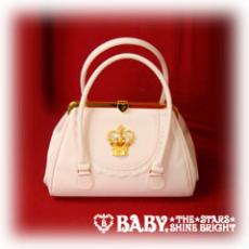 btssb purse shaped bag with crown - pink - 2009