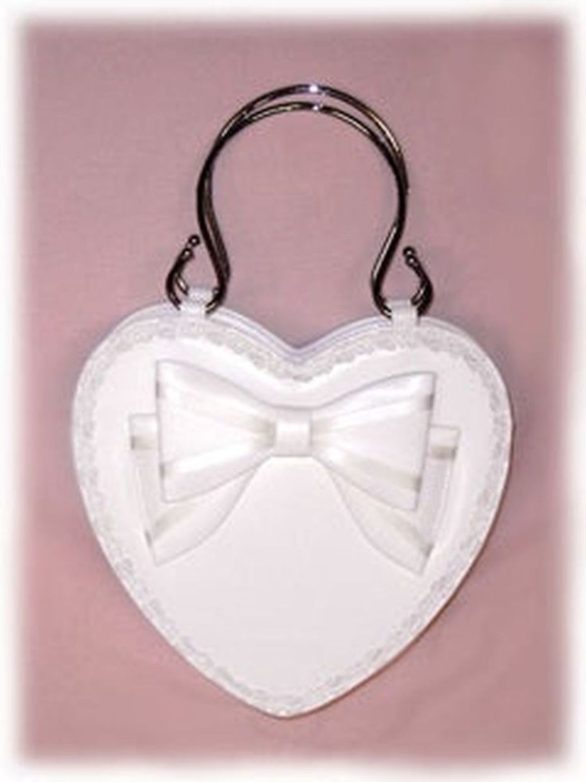 btssb ribbon heart bag - white - 2008