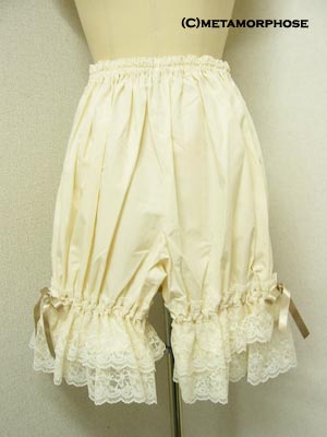 metamorphose drawers (short/raschel lace) - ivory - 2010