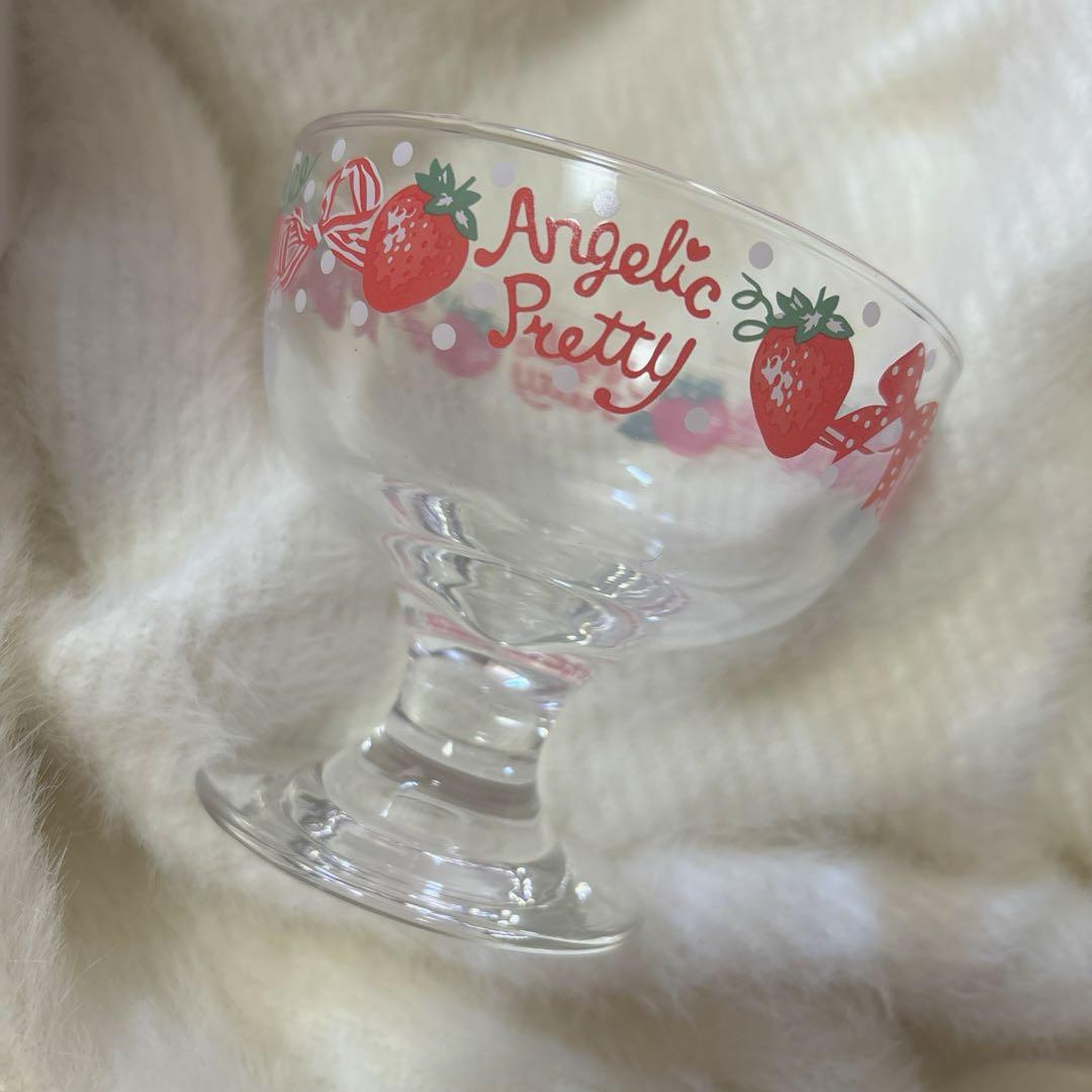 angelic pretty original berry sundae glass - red - 201