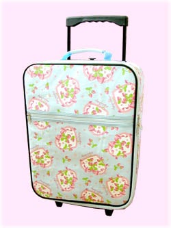 angelic pretty original strawberry pattern suitcase - sax - 2005