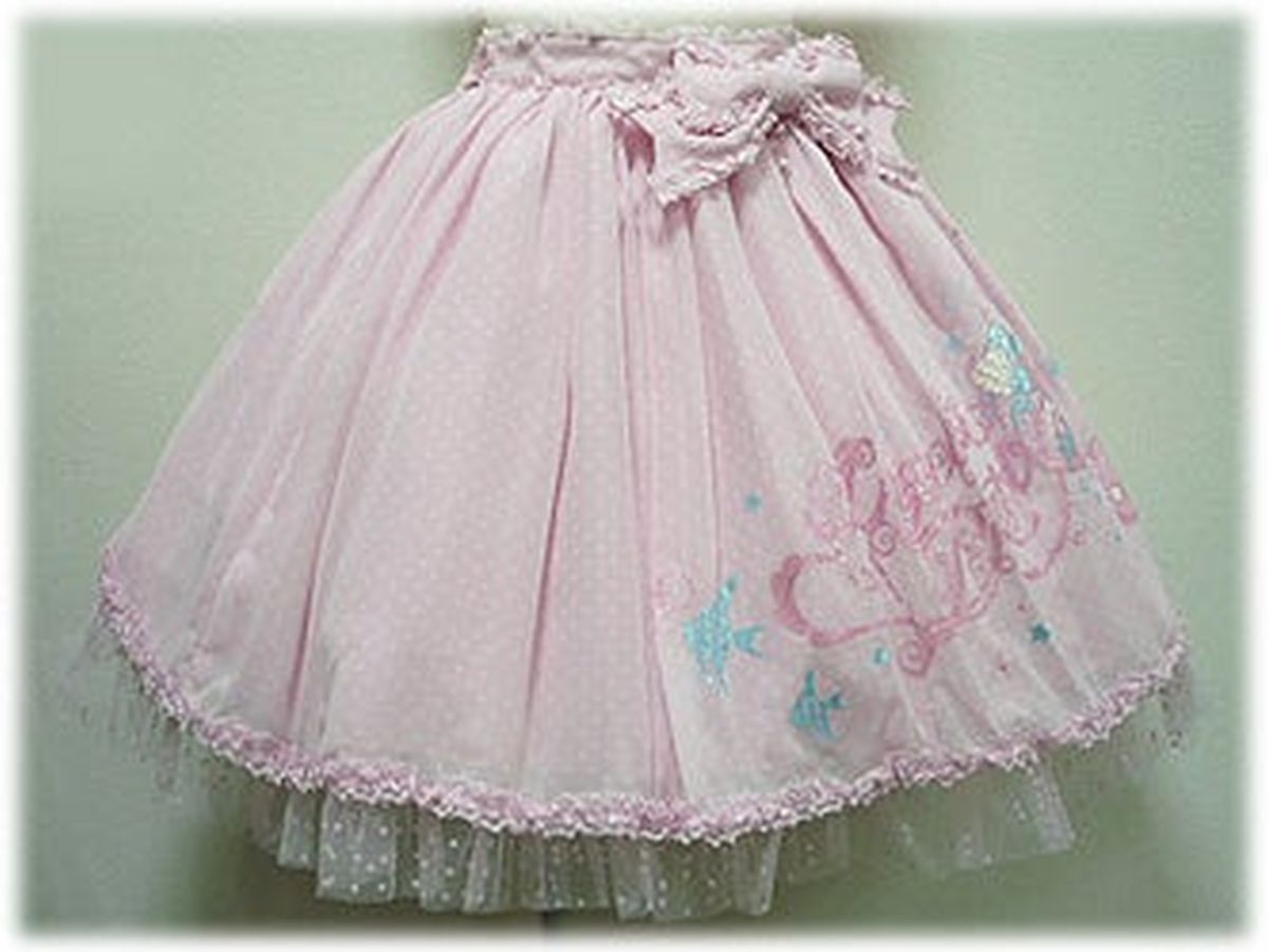 angelic pretty mermaid symphony skirt - pink - 2008