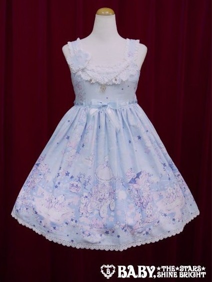 angelic pretty floral skirt - sax - 2008