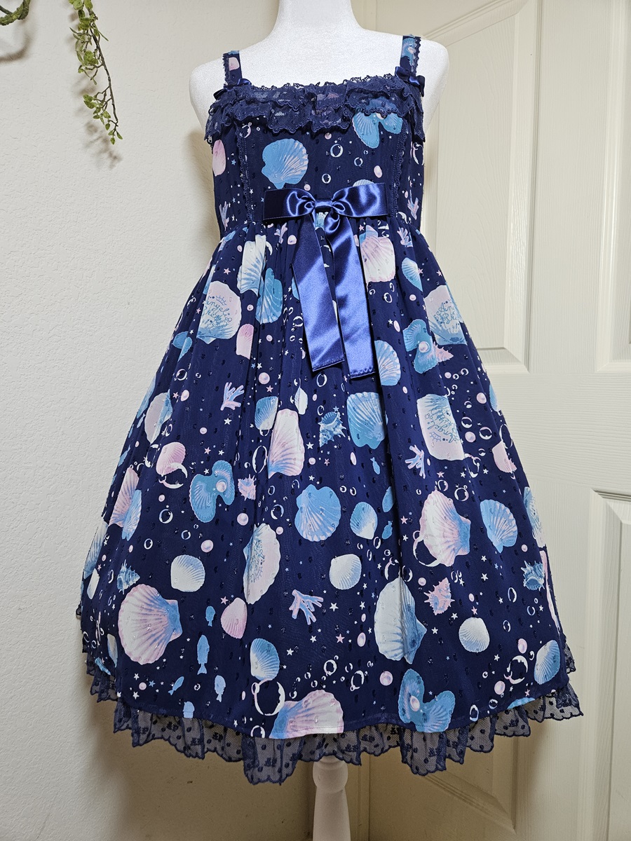 angelic pretty dream marine special set jsk - navy - 2015