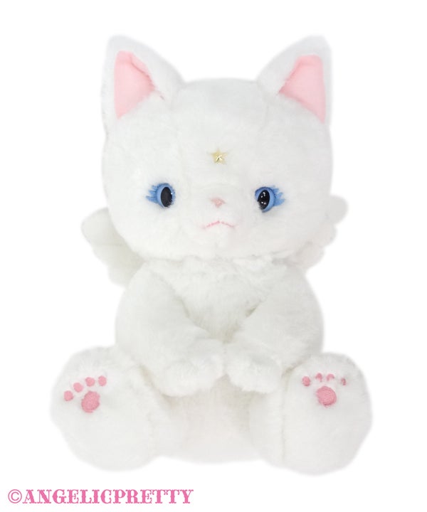 angelic pretty milk cat plush pouch - white - 2023