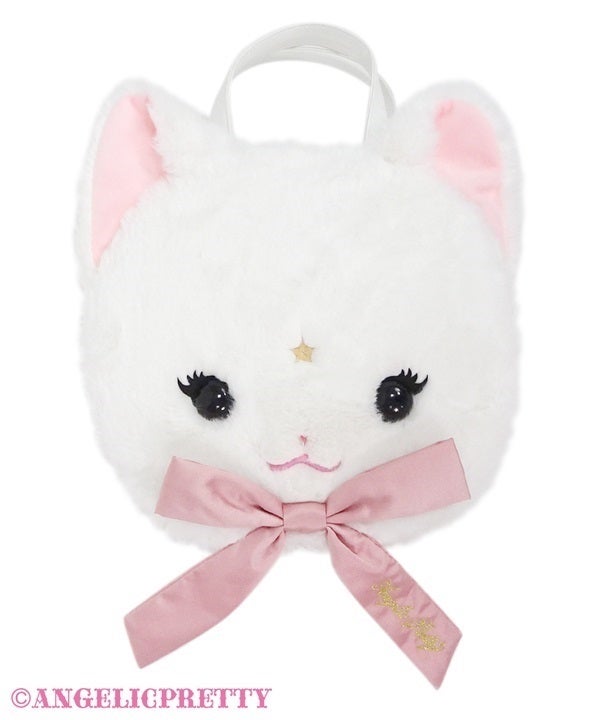 angelic pretty milk cat face 3-way bag - white - 2023