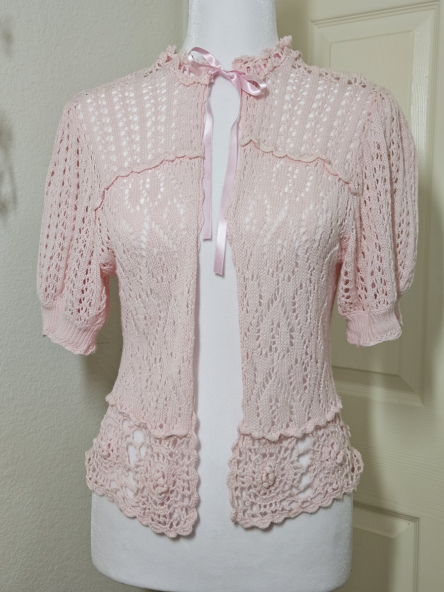 btssb crochet bolero - pink - 2006