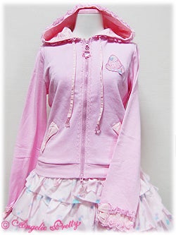 angelic pretty soft ribbon embroidery knit bolero - pink - 2010