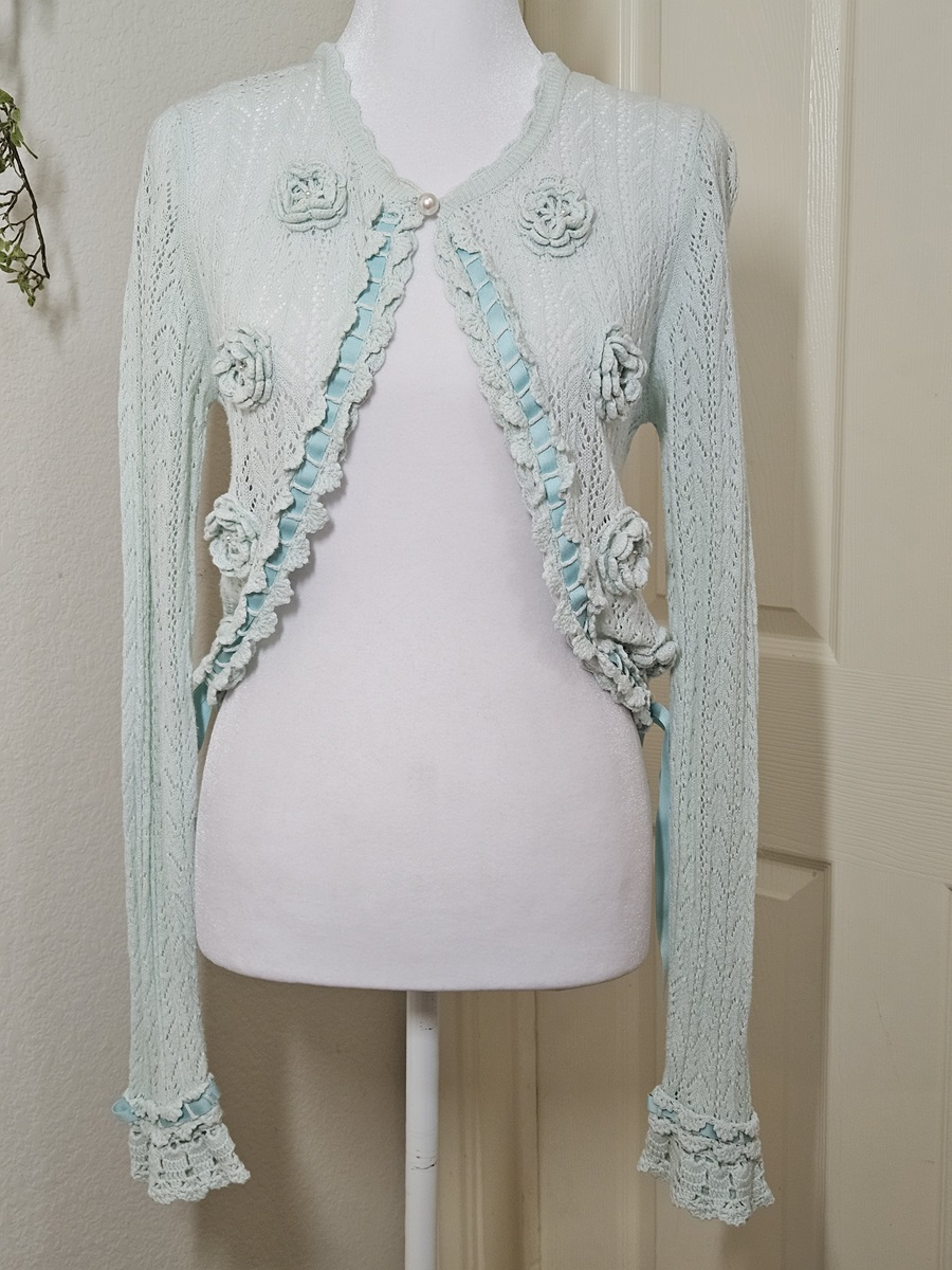 btssb flower motif bolero (2009) - mint - 2009