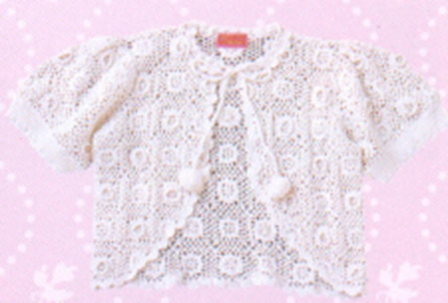 btssb crochet flower bolero - offwhite - 2005