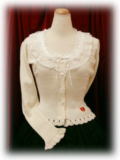 btssb crochet flower bolero - offwhite - 2005