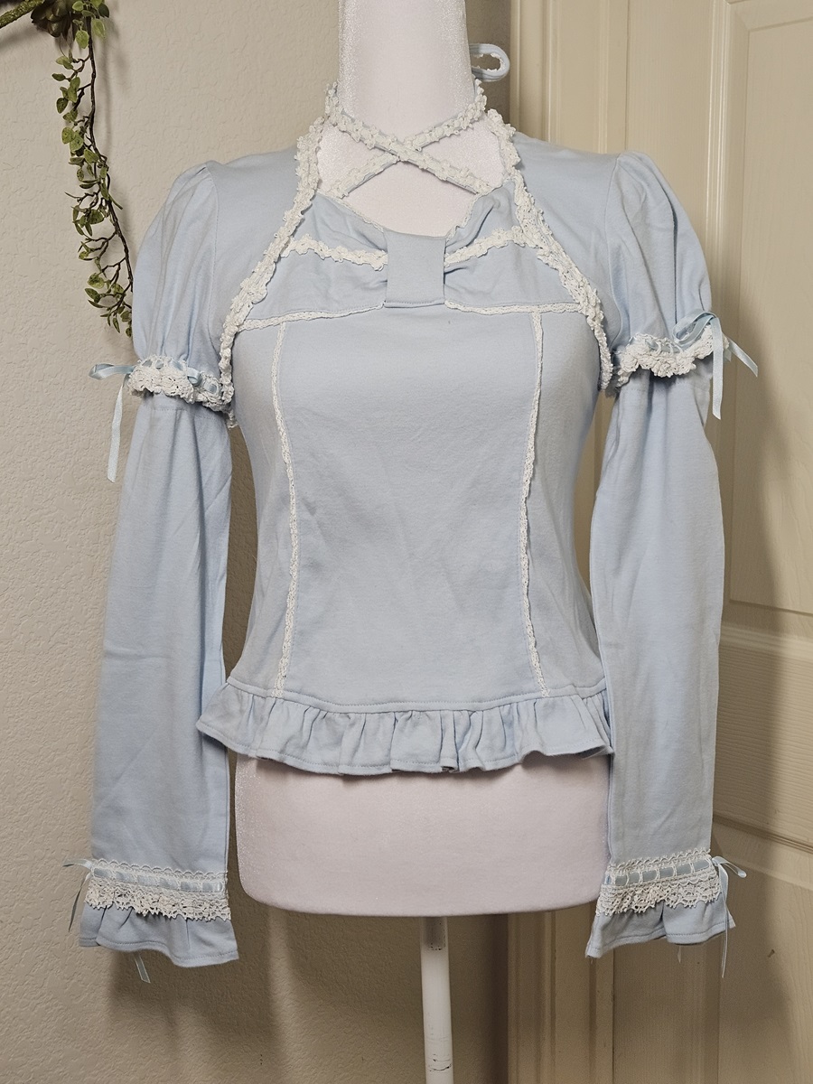 angelic pretty ribbon switching cutsew - sax - 2006