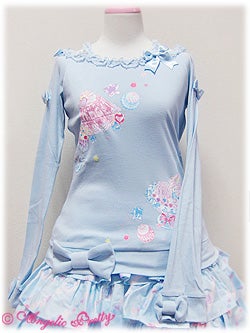 angelic pretty jewelry jelly print cutsew - sax - 2010