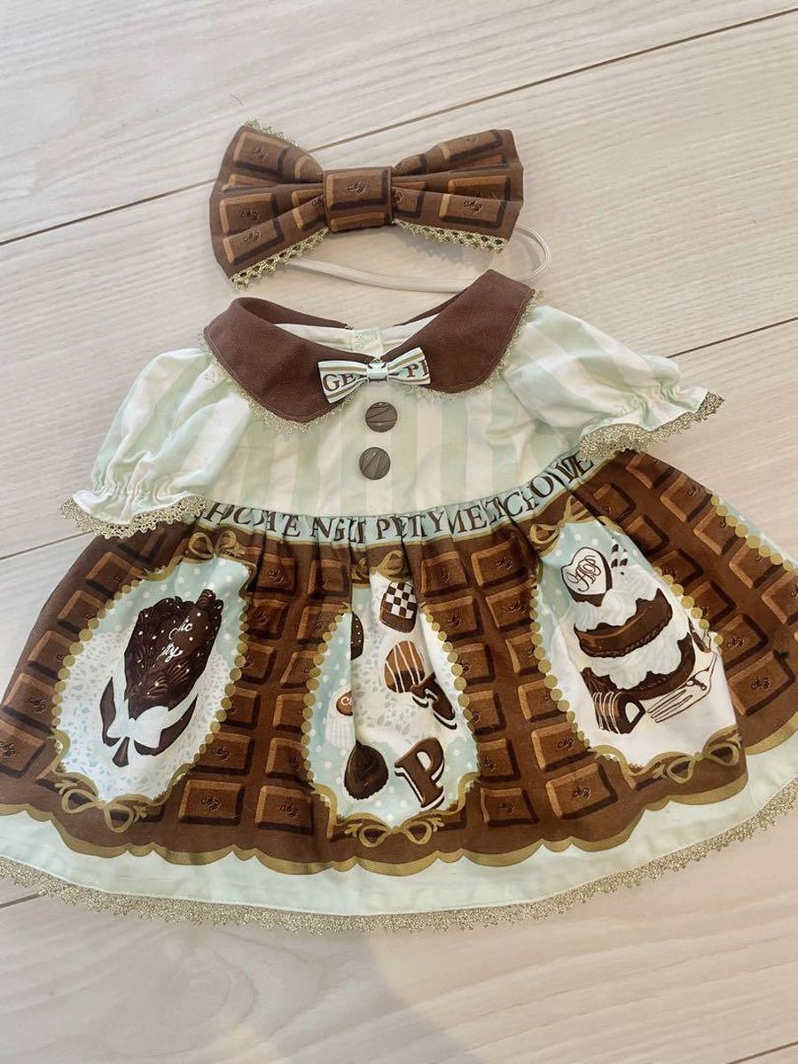 angelic pretty melty chocolate plushie clothes - handmade (not by me) with 2009 fabric